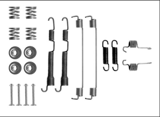 HELLA PAGID Комплектующие, тормозная колодка 8DZ 355 206-081